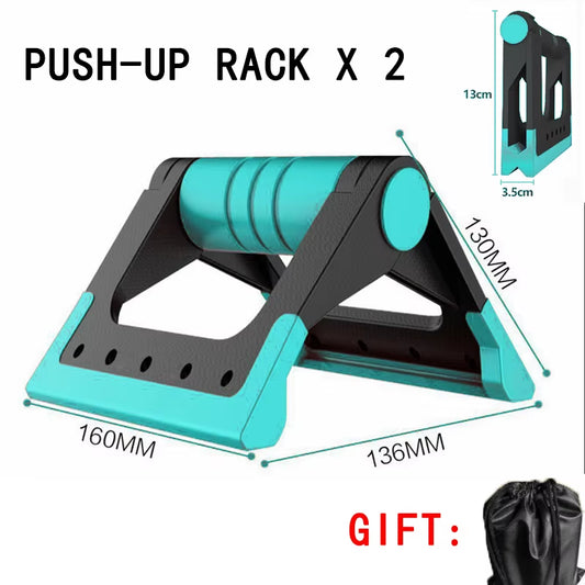 2 Pcs Foldable Push-Up Rack Multi-Function Push up Board Arm Muscle Training Push up Bar Portable Fitness Equipment for Home Gym